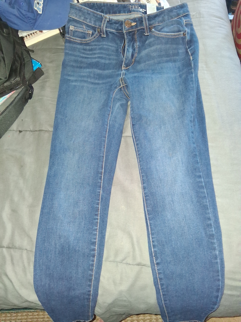 Time and Tru Women's High Rise Skinny Blue Denim Jeans